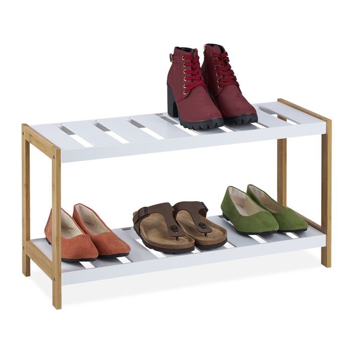 Lot de 2 étagères à chaussures main image 1