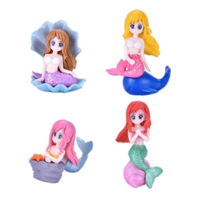 Figurines De Fées En Résine - Lot De 5 Statues Miniatures Colorées (3.5 à 7.2cm) - Décoration Jardin, Paysage, Intérieur - Cadeau Féérique
