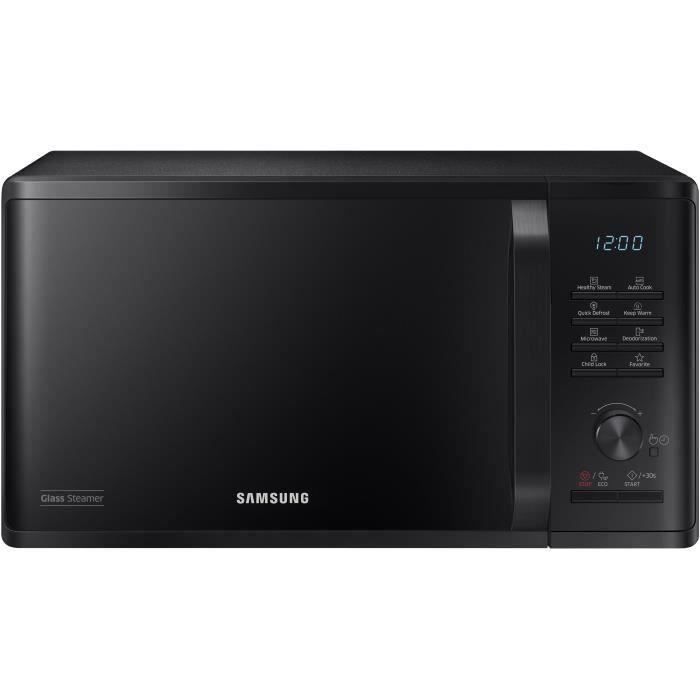 Micro-ondes solo - SAMSUNG - MS23K3555E - Noir - 23L - Contrôle électronique + bouton - Fonction mai