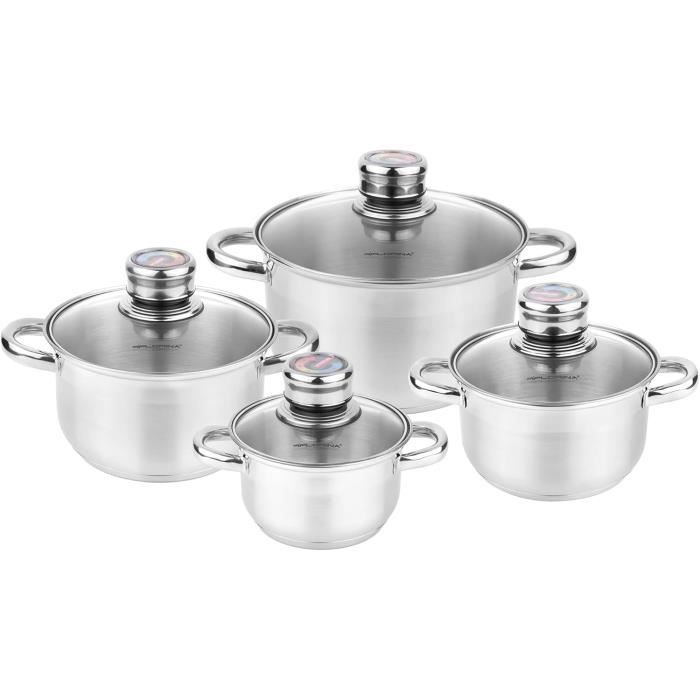 Batterie De Cuisine En Acier Inoxydable 16 Pièces à Prix Carrefour