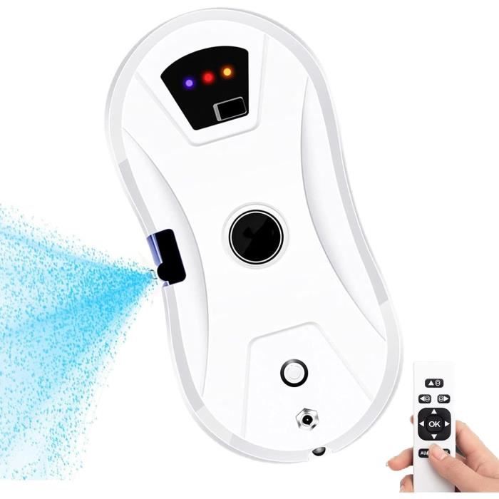 Robot Nettoyeur De Vitres Automatique – Jet D'Eau, Puissance 5600 Pa, Pour Grandes Fenêtres