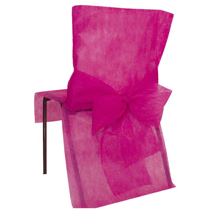 SANTEX Housse de Chaise avec Noeud Fuchsia