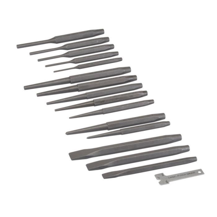 Ensemble de 8 poinçons et burins Gray Tools