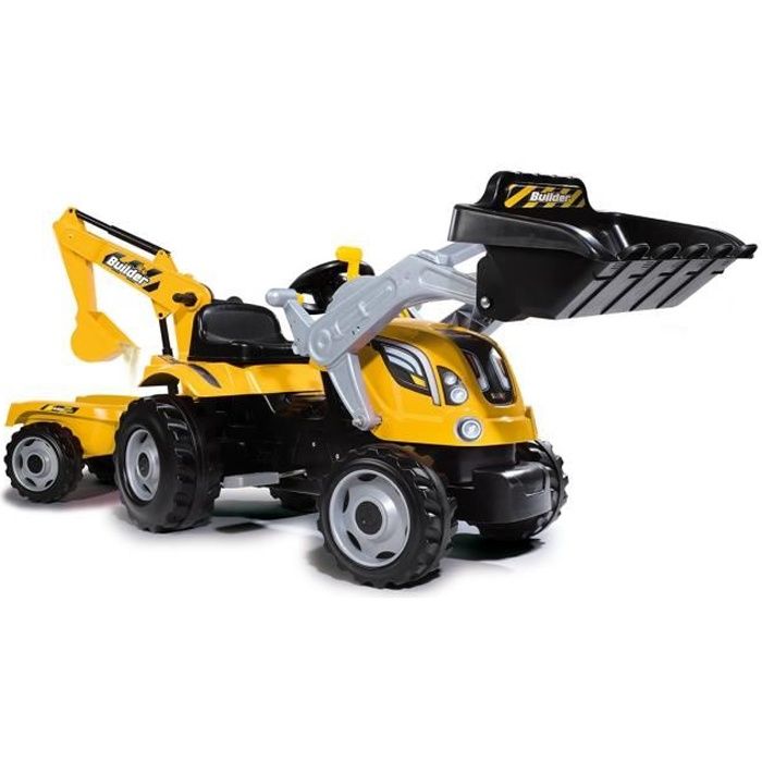 Mélangeur tracteur Set Kids Toddlers Mini Tirez aller véhicules voiture jouet Tractopelle Tombereau