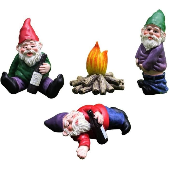 Jardin Gnomes Figurine Go Away Statue De Jardin En Résine Statue De Jardin Statue D'Extérieur
