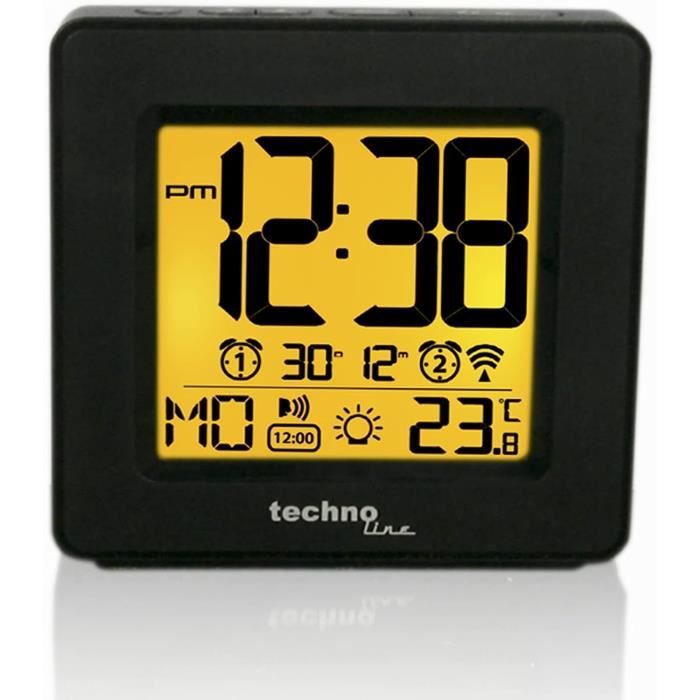 Réveil GENERIQUE Technoline WT 235 – Réveil radio-piloté avec capteur tactile, plastique, 8 x 2 Réveil GENERIQUE Technoline WT 235 – Réveil radio-piloté avec capteur tactile, plastique, 8 x 2
