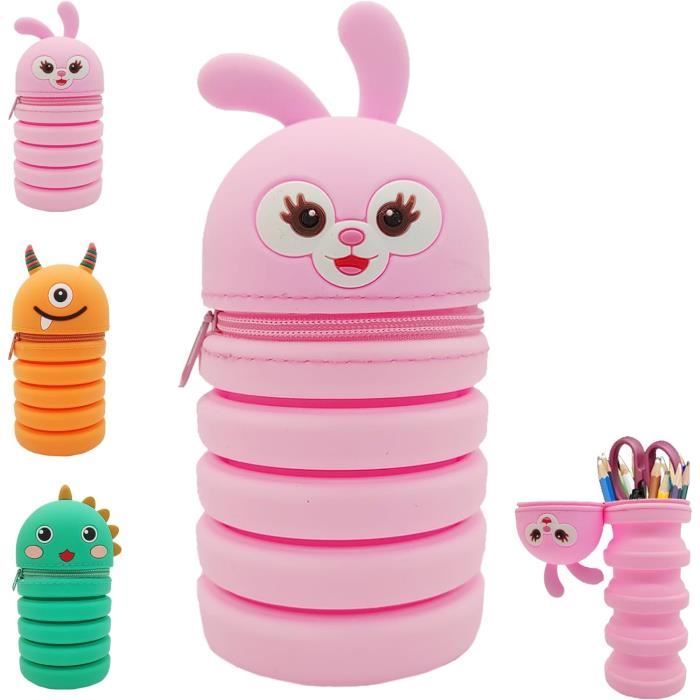 Pigna Soft Silicone Federmäppchen – Pastellviolett, Waschbar, 20x6x7,5 Cm, Mit Reißverschluss