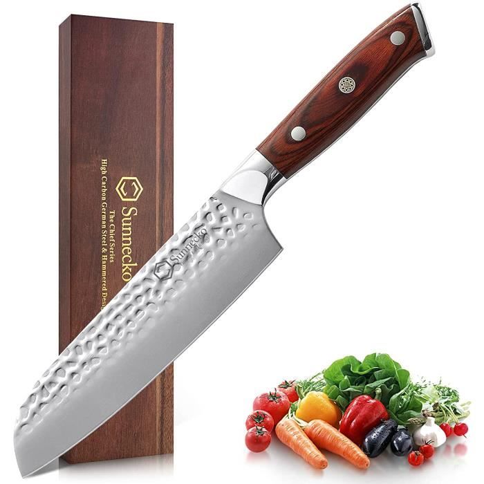 SAMURA Okinawa Santoku Largo De Hoja 175mm