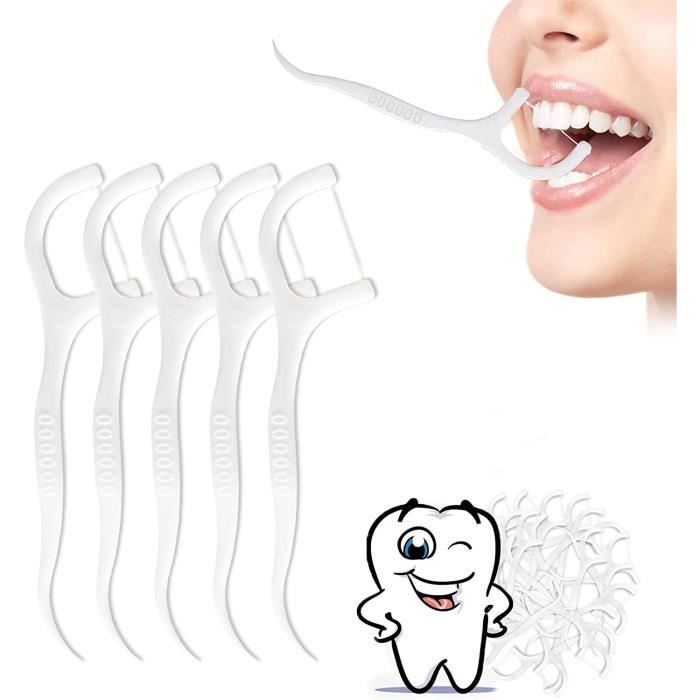 Olakin Soie Dentaire[100 Pièces], Curedents de Soie Dentaire, Baton De Dents, Curedents