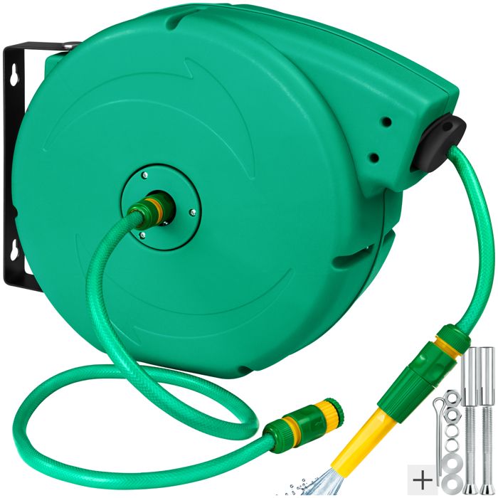 Tectake Devidoir Enrouleur De Tuyau De Jardin Support De Tuyau D