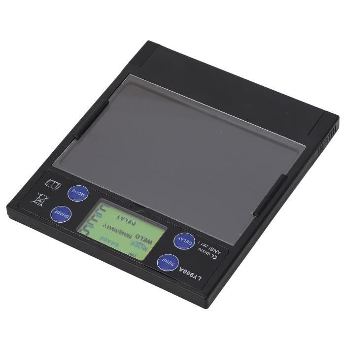 Écran De Masque De Soudure à Assombrissement Automatique - Fenêtre 92.5x42.5 Mm, Grade DIN 4-12.5, Alimentation Solaire/batterie