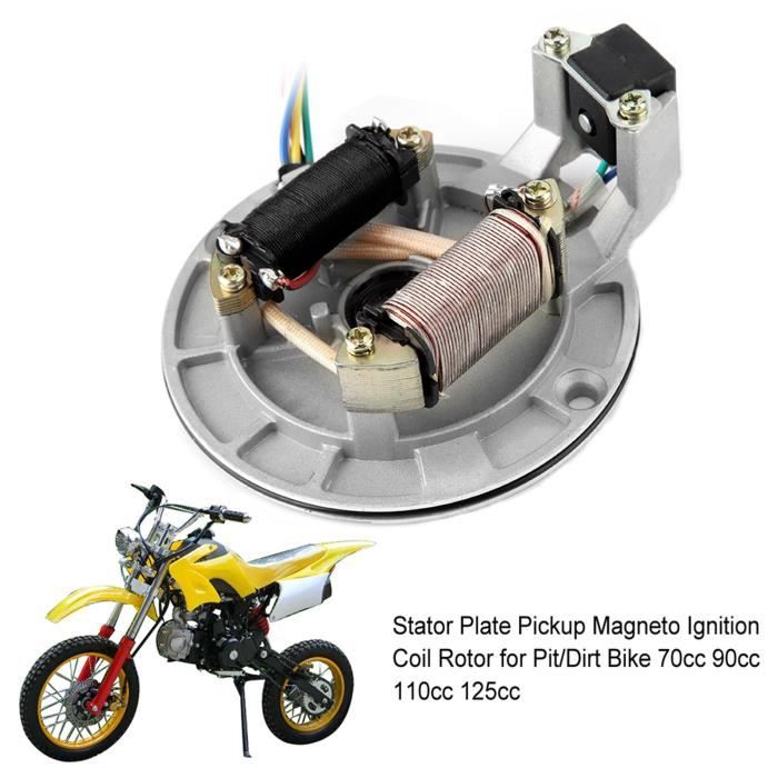 Magnéto Stator Moto CDI Allumage Stator Plaque Magnéto Pour 50cc 70cc