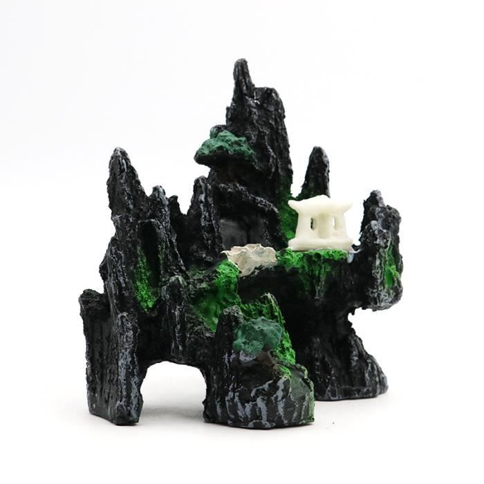 Comparer les prix de Ornement d'aquarium - Mountain View Aquarium Rockery Hiding Cave Tree Fish Tank Ornament Décoration