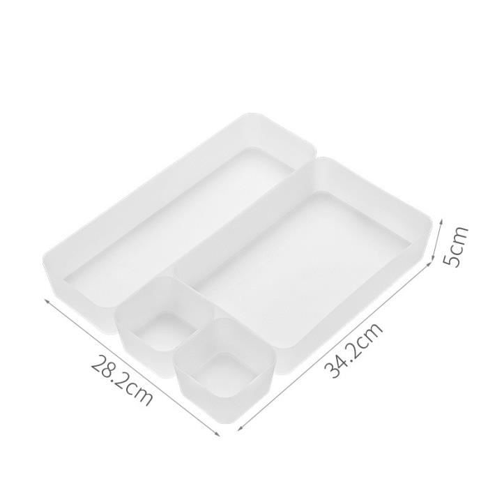 4 Mini Boîtes De Rangement Transparentes - Pour Bijoux, Pinces à Cheveux, Accessoires - Format Portable