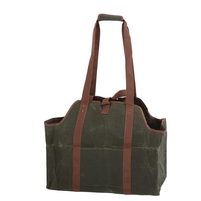 Zerone Sac de b che Sac de transport de bois de chauffage en toile