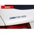 Logo AMG Sticker 3D Argent Emblème pour Mercedes Benz Voiture Insigne Marque Autocollant Décalcommonie Décoration-1