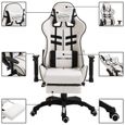 Joli & Mode 9551 - Chaise de bureau - Design Moderne Siège Gaming avec repose-pied Noir Similicuir-1
