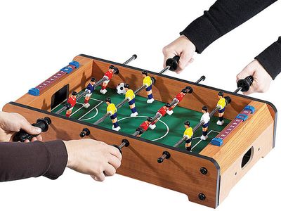 MINI BABY-FOOT DE table pour enfants, avec 6 ballons de football et sac EUR 49,99 - FR