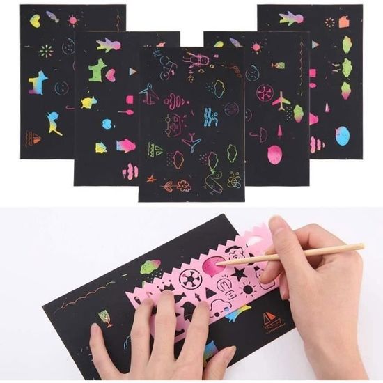 Carte annonce fille ou garçon à gratter surprise numérique
