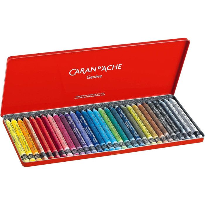 Crayons De Cire Caran D'Ache Neocolor I - Lot De 15 Couleurs - Artistique