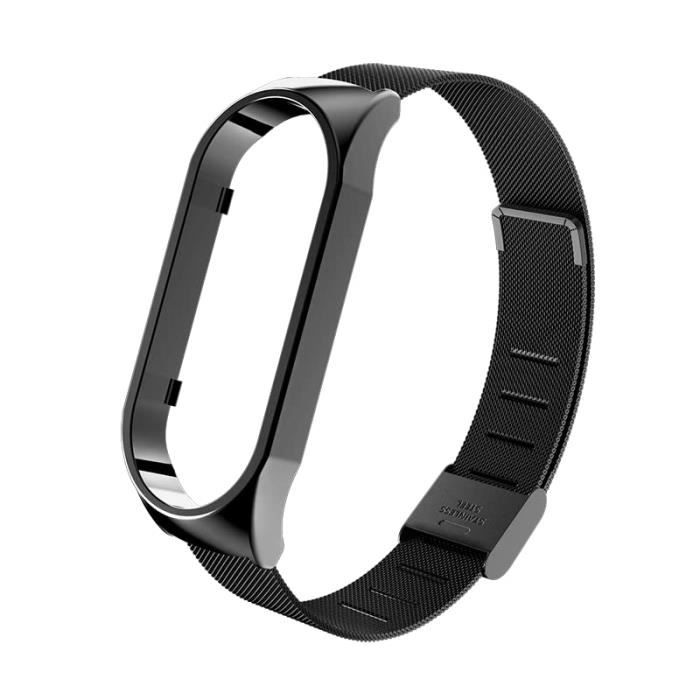 BDIG Métal Bracelet Compatible Pour Xiaomi Mi Band 6 & Mi Band 5, Ajustable Bracelet De Remplacement Métal En Acier Inoxydable Pour Mi Band 4/5/6