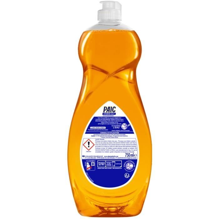 Liquide vaisselle citron 3 en 1 PAIC - 750ml