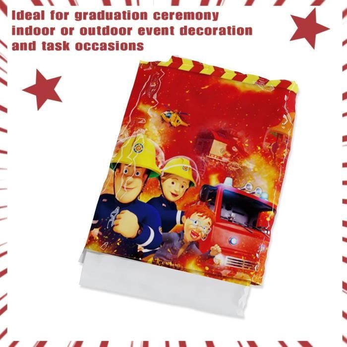 20 Serviettes en papier - Déco table d'anniversaire pompier
