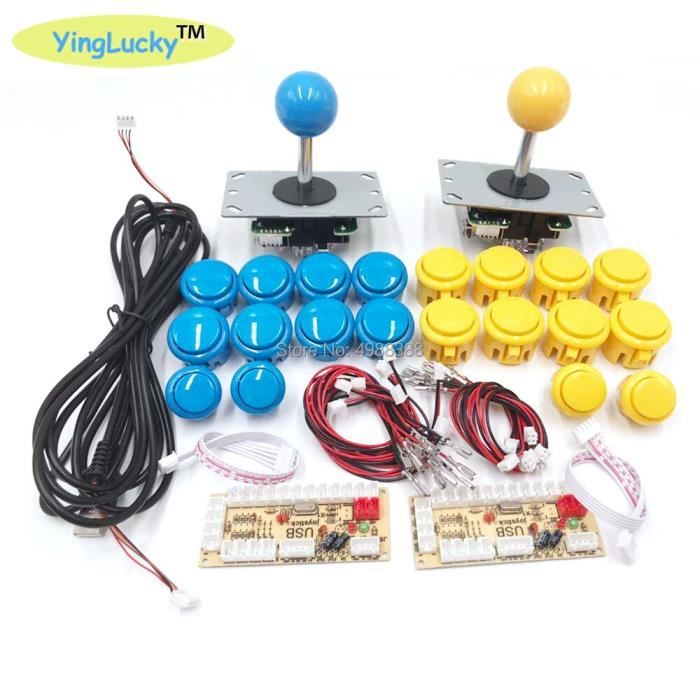 Hikig Jeu d'arcade 8 voies de lutte + encodeur USB zéro retard + 10