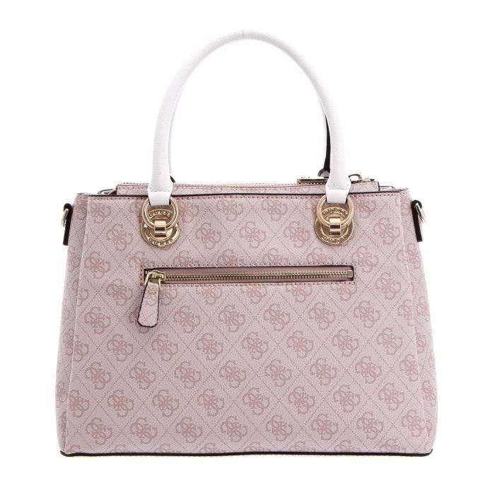GUESS Cathleen 3 Compartment Satchel Blush 99964 Achat Vente
