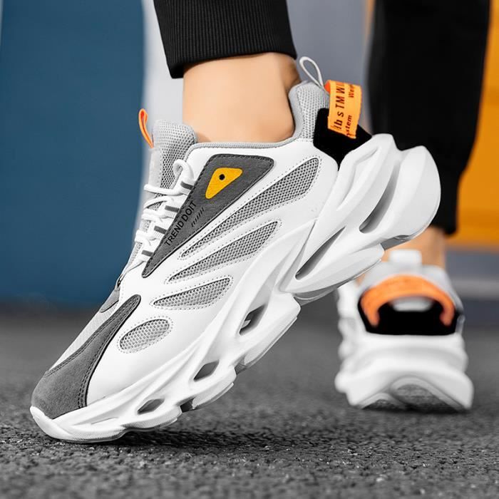 Baskets Homme Fashion Chaussures Sport Sneakers Blanc Cdiscount Chaussures