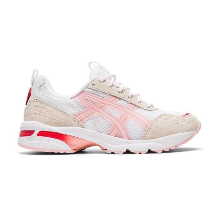Basket Asics GEL 1090v2 Ref. 1202A383 100. Couleur Blanc Rose Rouge. Details. Superpositions en cuir. Sous couches en Cdiscount Chaussures