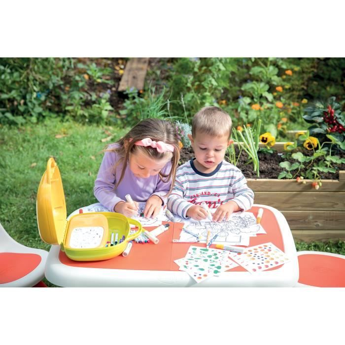 Smoby - Silence ça Pousse - Mallette d'Activités - Thème Jardin - 37 Accessoires + Stickers - Dès 3 Ans - 870301 Jaune Smoby - Silence ça Pousse - Mallette d'Activités - Thème Jardin - 37 Accessoires + Stickers - Dès 3 Ans - 870301 Jaune