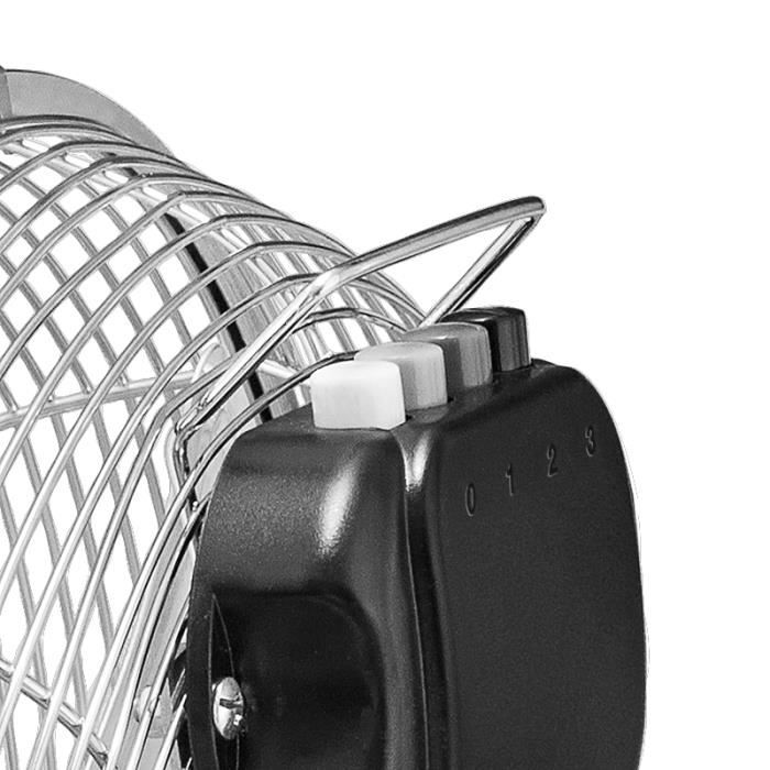 TROTEC Ventilateur de sol TVM 12, Puissance de 37 watts, Tête du  ventilateur inclinable à 100°