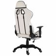 Joli & Mode 9551 - Chaise de bureau - Design Moderne Siège Gaming avec repose-pied Noir Similicuir-3