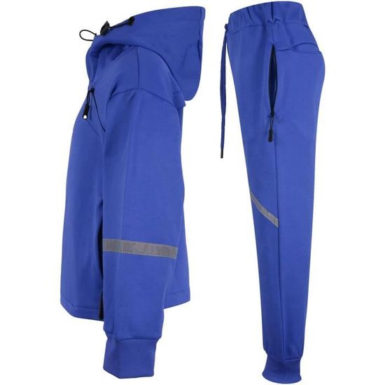 Survetement Garcon Generisch 2025 - Ensemble D'hiver Pour Homme - Couleur Unie - Fermeture éclair - Pantalon Ensemble Jogging Fille 12 Ans