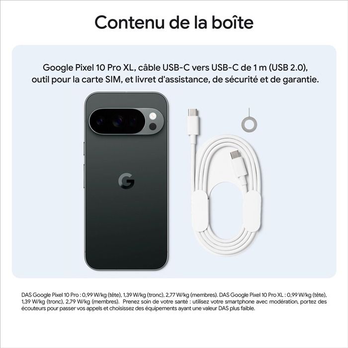 Smartphone Google Pixel 10 Pro XL 256 Go Noir Volcanique - Cdiscount ...
