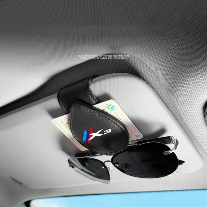 Noir - Étui à lunettes de voiture en cuir stockage billet carte Clip porte  lunettes de soleil pour Bmw X3 F25 - Cdiscount Auto
