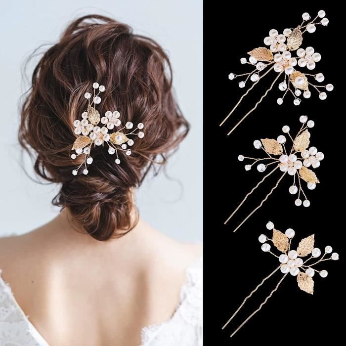 Barrette Cheveux Strass Mariage Bohème Barrette Perle Cheveux