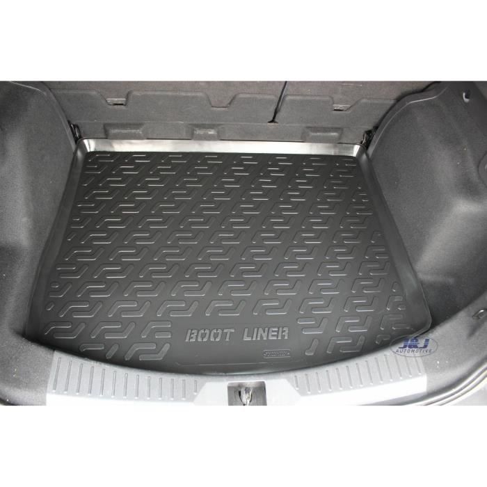 J&J AUTOMOTIVE Tapis De Coffre En TPE - Protection Intégrale Pour Peugeot 2008 (2013-2018) - Anti-Déversement
