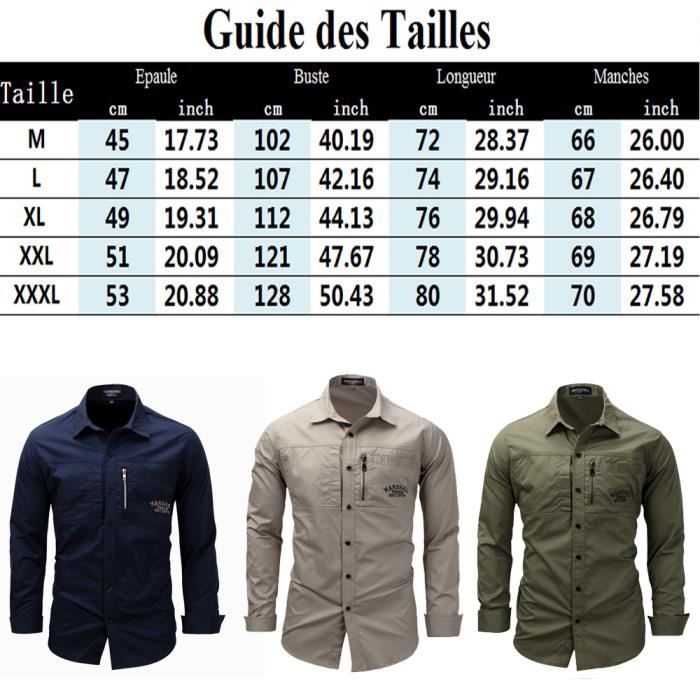 Chemise zippé on sale homme