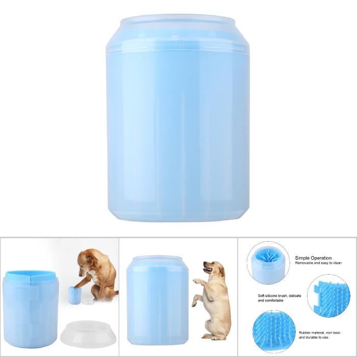 Nettoyeur De Pattes Pour Chien - Tasse Portable Avec Brosse Douce Pour La Boue Et Le Bain - 7