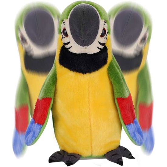 Perroquet Peluche Parlante Et Dansante - Enregistre Et Répète - Pour Enfants 1-10 Ans - Cadeau Anniversaire, Noël - 4