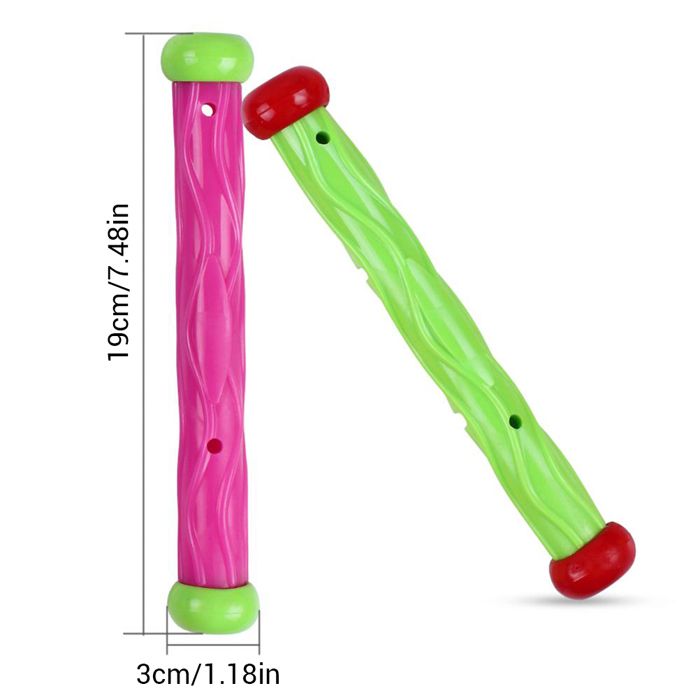 Lot De Jouets De Plongée Pour Enfants – 5 Bâtons, 4 Torpilles, 4 Anneaux – Sac Inclus