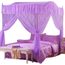 Ciel De Lit Bebe Vtuwt Courbe 4 Coins Post Bed Rideau Auvent Net Carre Princesse Fly Screenindoor Outdoor Twin Achat Vente Ciel De Lit Bebe Cdiscount