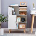 Bibliotheque Etagere De Rangement Armoire Cube A Livres En
