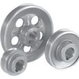 Poulie aluminium - FARTOOLS - Diamètre 50mm - Alésage 24mm-0