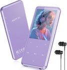 AGPTEK 64Go MP3 Bluetooth 5.3, 2.4‘’ Grand Écran, Haut-Parleur Lecteur Musical HiFi avec Bouton Tactile/Radio