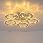 NO BRAND Dimmable cristal lustre LED lampe de plafond salon télécommande