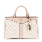 GUESS Sac à main vieux rose blanc pour femme - Dorys Luxury Satchel Sand Logo 293256