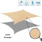 Voile d'ombrage COOL AREA - Rectangulaire 2.5x3m - Protection UV - Respirante et résistante - Sable